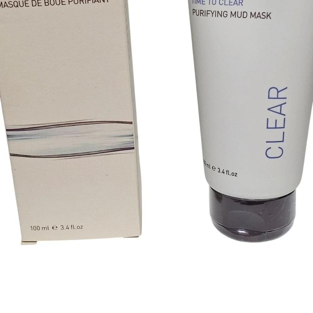 AHAVA Time to Clear Purifying Dead Sea Mud Mask Facial Cleanser 3.4 fl oz Full S